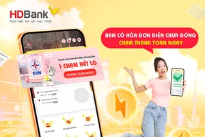 Tính năng ‘1 chạm’ nâng cấp độ cho App HDBank