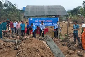 PC Đắk Nông hỗ trợ xây dựng 5 căn nhà tình nghĩa