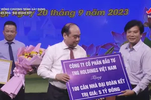 TNG Holdings Vietnam tài trợ xây 100 căn nhà Đại đoàn kết tại Hậu Giang
