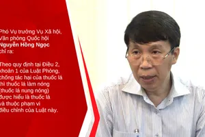 Tiếp tục thảo luận để tìm tiếng nói chung với kiểm soát thuốc lá mới