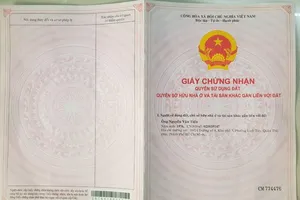 Táo tợn làm giả sổ đỏ để lập dự án ma ở quận 12