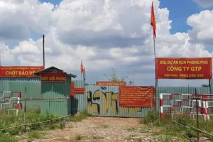 Cưỡng chế các công trình không phép tại KCN Phong Phú