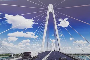 Cận cảnh công trường khởi công cầu chính Mỹ Thuận 2