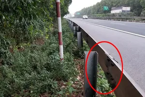 200 bộ hộp đệm hộ lan cao tốc Cầu Giẽ - Ninh Bình bị trộm