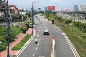 Chính thức thông xe đường song hành Võ Nguyên Giáp