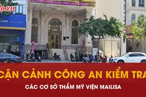 thẩm mỹ viện, kiểm tra, phong tỏa