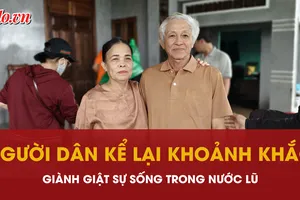 Hai vợ chồng kể chuyện 36 giờ ngâm mình trong nước lũ, thoát chết nhờ sợi dây điện