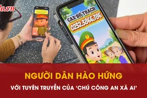 Người dân hào hứng với 'chú công an xã AI' 