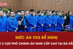Mức án VKS đề nghị với 2 cựu phó chánh án TAND Cấp cao tại Đà Nẵng