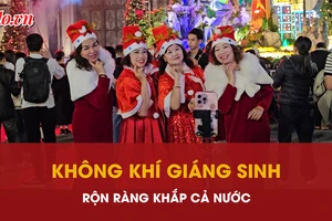 Hàng ngàn người dân cả nước xuống phố đón Giáng sinh an lành