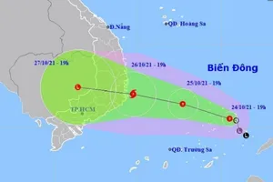 Áp thấp có thể mạnh lên thành bão, Khánh Hòa ra công điện khẩn