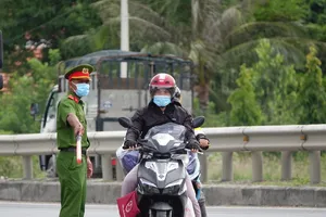 Chốt kiểm soát dịch COVID-19 tại tỉnh Khánh Hòa (ảnh: Công Nguyên)