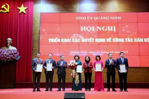Quảng Ninh công bố các quyết định về tổ chức bộ máy và nhân sự