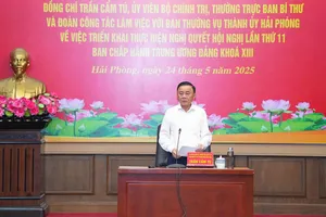 Hải Phòng và Hải Dương thống nhất cao trong thực hiện Đề án hợp nhất