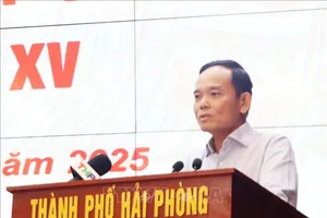 Trưởng Ban Chính sách, chiến lược Trung ương Trần Lưu Quang tiếp xúc cử tri Hải Phòng