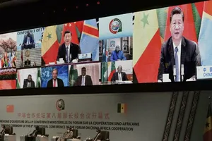 Diễn đàn Hợp tác Trung Quốc - Châu Phi được tổ chức trực tuyển. Ảnh: AFP