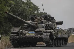 VIDEO: Ukraine khoe cảnh tác chiến xe tăng của thủy quân lục chiến