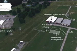 VIDEO: Thi thể nghi phạm bắn ông Trump ở trên nóc nhà