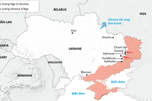 Bản đồ: 'Chìa khóa' trong cuộc chiến của Nga ở miền đông Ukraine