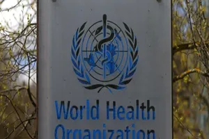 Logo Liên Hợp Quốc bên ngoài trụ sở tại Geneva, Thụy Sĩ. Ảnh: REUTERS