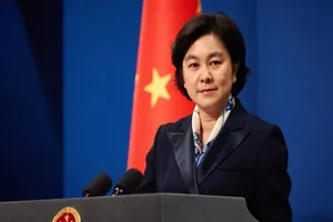 Phát ngôn viên Bộ Ngoại giao Trung Quốc Hoa Xuân Oánh. Ảnh: REUTERS