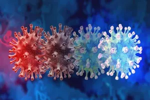 Các nhà khoa học lo ngại vì biến thể B.1.1.529 của virus SARS-CoV-2 có 32 đột biến. Ảnh: ALAMY