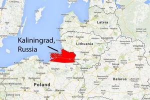 Kaliningrad là một khu vực quân sự của Nga trên Biển Baltic, giáp với Ba Lan và Lithuania. Ảnh: VISEGRAD POST