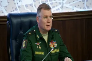 Phát ngôn viên Bộ Quốc phòng Nga Igor Konashenkov. Ảnh: RIA NOVOSTI