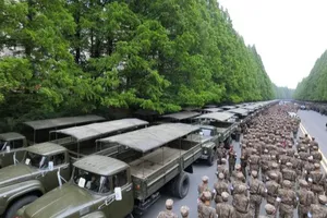 Triều Tiên điều động quân đội tham gia công tác phòng chống dịch COVID-19. Ảnh: KCNA