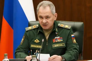 Bộ trưởng Quốc phòng Nga Sergei Shoigu. Ảnh: BỘ QUỐC PHÒNG NGA