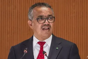 Tổng giám đốc Tổ chức Y tế Thế giới (WHO) Tedros Adhanom Ghebreyesus. Ảnh: AFP