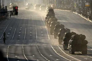 Hệ thống tên lửa S-400 Triumf của Nga. Ảnh: GETTY IMAGES