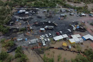 Hiện trường mỏ than El Pinabete. Ảnh: REUTERS