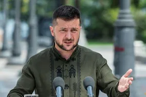 Tổng thống Ukraine - ông Volodymyr Zelensky. Ảnh: REUTERS