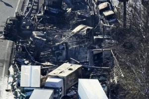 Tai nạn liên hoàn 57 xe trên cao tốc Nhật, 2 người chết, 26 người bị thương