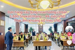 Cảnh báo thông tin tuyển dụng người lao động đi Israel tràn lan trên mạng xã hội