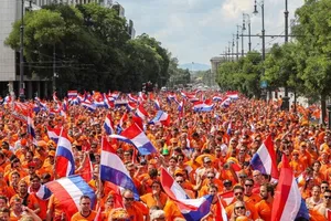 Cổ động viên đội tuyển Hà Lan. Ảnh: AFP 