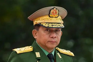 Thống tướng Min Aung Hlaing. Ảnh: REUTERS