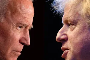 Tổng thống Mỹ Joe Biden (trái) và Thủ tướng Anh Boris Johnson. Ảnh: GETTY IMAGES