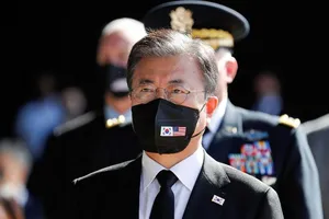 Tổng thống Hàn Quốc Moon Jae-in. Ảnh: REUTERS