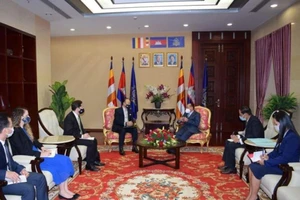 Phó Thủ tướng Campuchia kêu gọi giải quyết hòa bình tranh chấp ở Biển Đông. Ảnh: PHNOMPENH POST