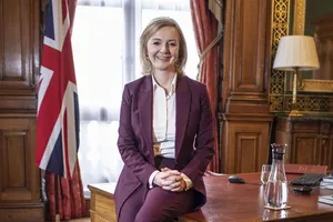 Ngoại trưởng Anh Liz Truss. Ảnh: JACK HILL / THE SUNDAY TIMES