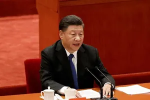 Ông Tập Cận Bình tuyên bố sẽ 'thống nhất' trong hòa bình với Đài Loan. Ảnh: REUTERS