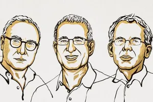 Giải Nobel Kinh tế 2021 vinh danh 3 nhà tiên phong về 'thí nghiệm tự nhiên'. Ảnh: NOBEL WEBSITE