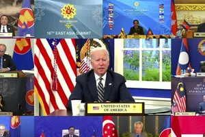 Ông Biden: Mỹ sẽ sát cánh cùng các nước Đông Nam Á trong bảo vệ tự do biển cả. Ảnh: AP