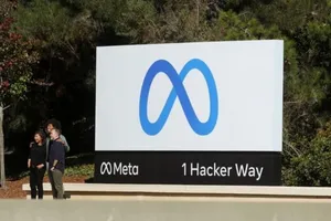 Công ty Facebook chính thức đổi tên thành Meta. Ảnh: CNA