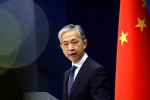 ​Người phát ngôn Bộ Ngoại giao Trung Quốc Uông Văn Bân. Ảnh: REUTERS