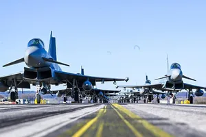 Sau khu trục hạm, Đức sẽ điều loạt máy bay chiến đấu tập trận ở Thái Bình Dương. Ảnh: KHÔNG QUÂN ĐỨC