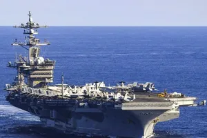 Tàu sân bay USS Carl Vinson của hải quân Mỹ. Ảnh: HẢI QUÂN MỸ