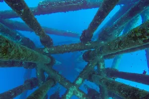Khả năng tàu ngầm Mỹ USS Connecticut đã va phải giàn khoan dầu bỏ hoang ở Biển Đông. Ảnh: SHUTTERSTOCK